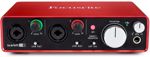 【中古】Focusrite Scarlett (2i2 2nd Gen) FOCUSRITE Scarlett 2i2 (2nd Gen) USB Audio Interface 2 Tracks