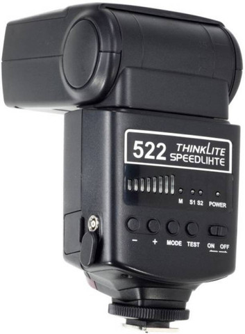 Simpex 522 Manual Shoe Mount Flash for DSLR Cameras (Black) Flash