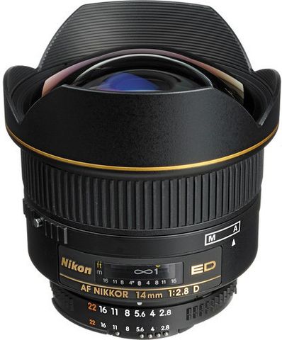 Nikon AF NIKKOR 14mm f/2.8D レンズ ニコン NIKON AF Nikkor 14mm f/2.8D ED Standard Prime Lens - NIKON