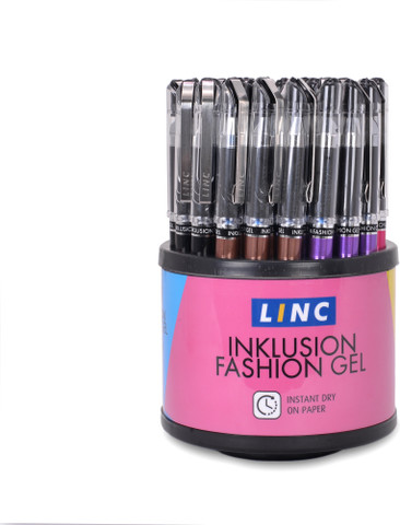 Linc Inklusion Fashion 0.5mm Blue Gel Pen - Buy Linc Inklusion