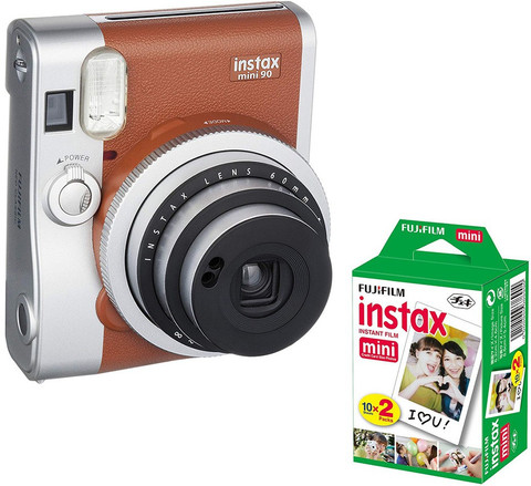 instax mini90 NEO CLASSICブラウン&チェキフィルム20枚 チェキ 本体