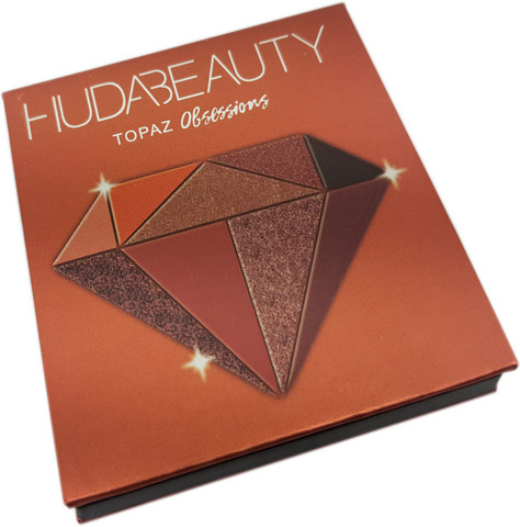 HUDA BEAUTY Obsessions Lidschatten-Palette – Topaz Edition | 9 Hochpigmentierte Matt & Glitzer-Töne