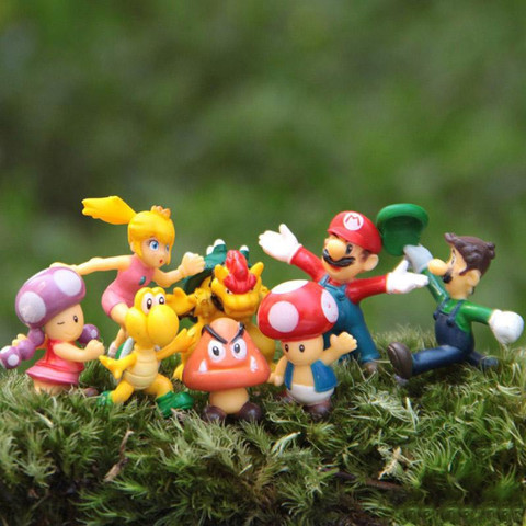 smart anime buy Super Mario Bros. Set Of 8 Pcs. Mario, Luigi