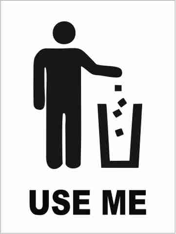 signEver Keep Clean Dustbin Sign Board For Banks Office School Hospital ...