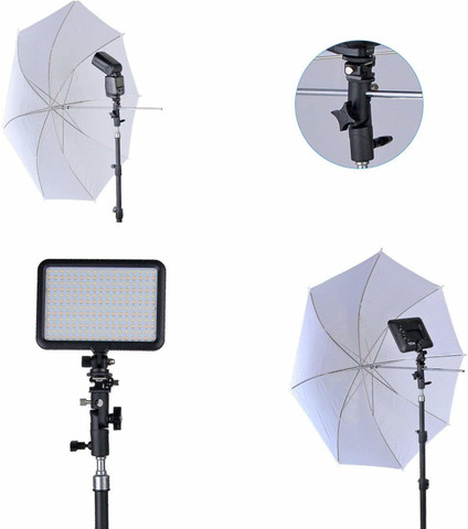 Camera Flash Speedlite Mount Light Stand Flash Bracket Shoe Mount Speedlite Stand Camera Umbrella Holder I.84227039