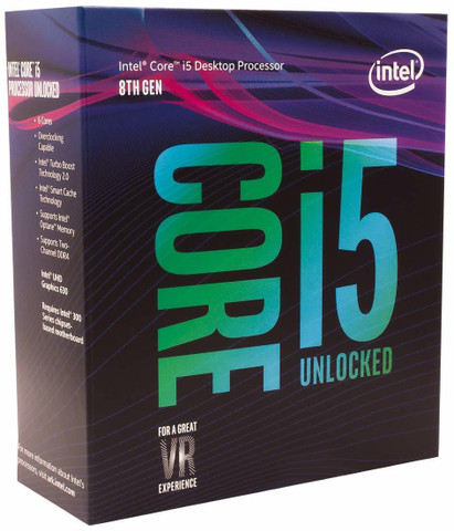 Intel 8th Gen 6-Core 3.6 GHz/4.3 GHz Turbo i5 8600K Coffee Lake