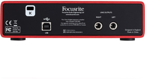FOCUSRITE Scarlett 2i2 (2nd Gen) USB Audio Interface 2 Tracks