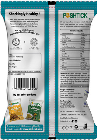 POSHTICK All in One Roasted Protein Rich Healthy Snacks Price in India ...