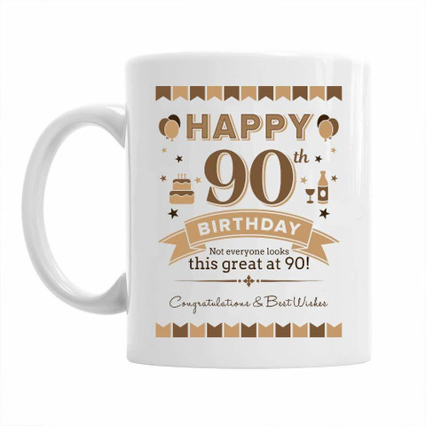Pepronica Happy 90th Birthday Gift for Men, 1929 Birthday Keepsake for 90  Year Old Ceramic Coffee Mug Price in India - Buy Pepronica Happy 90th  Birthday Gift for Men, 1929 Birthday Keepsake