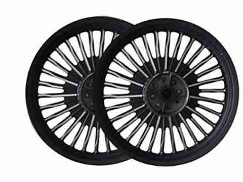 Bullet King Bullet 350 Bike Alloy Wheel 16 Front, Rear Alloy Aluminium ...