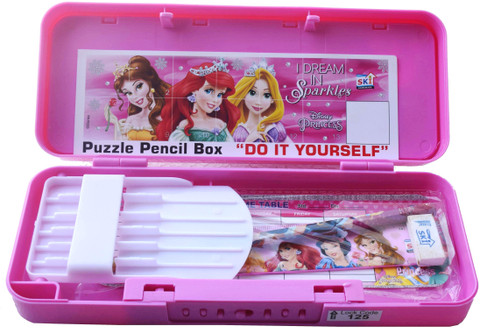 Flipkart.com | SKI SKI Disney Princess Puzzle Pencil Box with