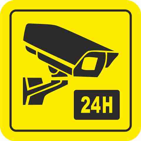 signEver 24 Hours Cctv camera Sign Board For bank company office ...