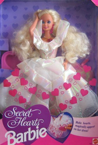 BARBIE Secret Hearts Barbie Doll 1992 - Secret Hearts Barbie Doll