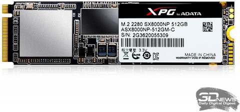 ADATA XPG SX8200 Pro PCle NVMe M.2 1 TB Laptop Black PCIe