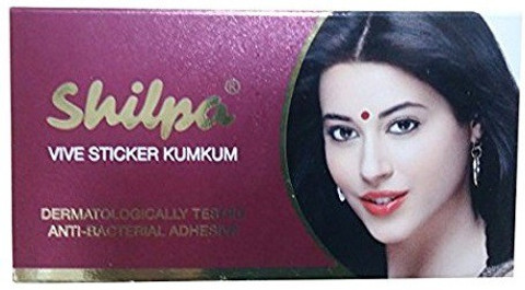 Autocollants Bindi Kumkum Shilpa Vive - Tailles 2 à 6 - Rouges Ronds - Temporaires - Neufs