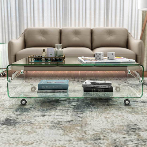Durian ZEE/34486/A Glass Coffee Table Price in India - Buy Durian