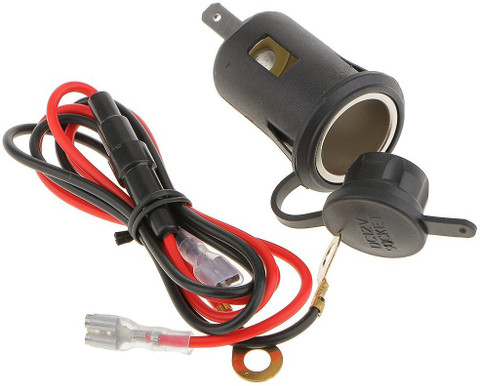 ELEPHANTBOAT 12V Waterproof Car Motorcycle Cigarette Lighter Power Socket  10 A Bike Mobile Charger Price in India