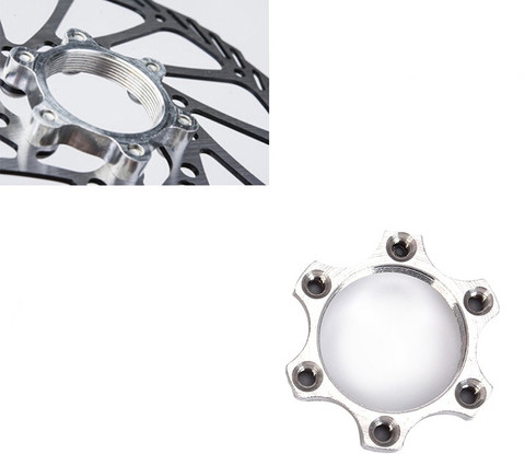 Futurekart Bike Hub Lock Flange Thread Disc Brake Adaptor, 6 Bolt