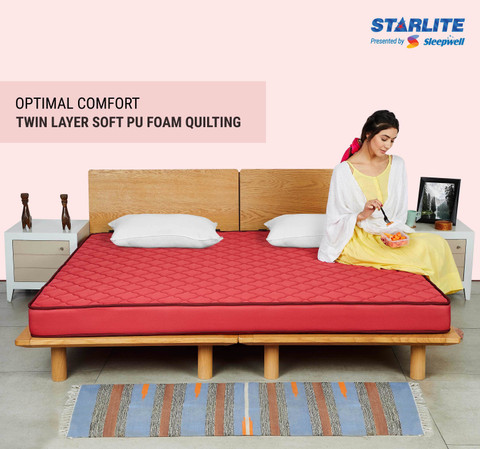 Starlite Splendor by Sleepwell Medium Firm 5 inch Queen PU Foam