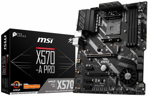 MSI X570-A PRO ATX AM4 Gaming AM4Socket ATX AMD X570 Chipset DDR4