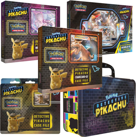 pokemon detective pikachu card set 5 Assorted Detective Pikachu Movie Holo Pokemon Cards – JAB Games13 main image 0