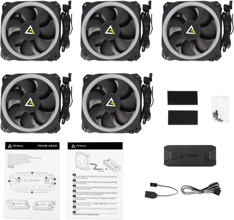 Antec Prizm 120 ARGB 120mm Addressable RGB Case Fan- 5 in 1 Pack