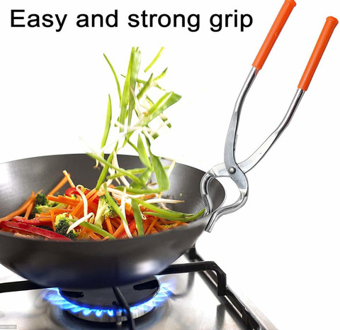 Kreyam's kitchen Chimta Pakkad 25 cm Scissor Tongs Price in India - Buy ...