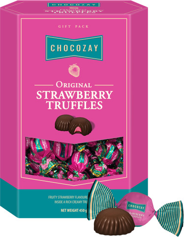 chocozay Strawberry Chocolate Truffles Price in India - Buy