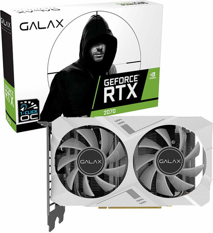 GALAX RTX 2070 White Mini (1-Click OC) 8GB GDDR6 256-bit Graphic