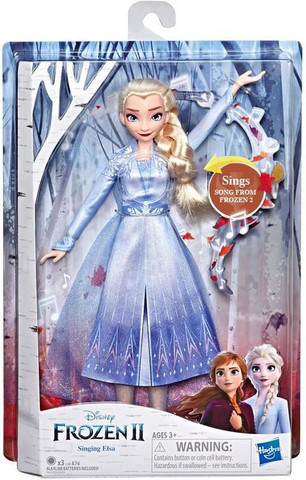 Disney Frozen Singing Elsa Fashion Doll with Music Wearing Blue Dress  Inspired by Frozen 2, For Kids 3 Years & Up - Singing Elsa Fashion Doll  with Music Wearing Blue Dress Inspired