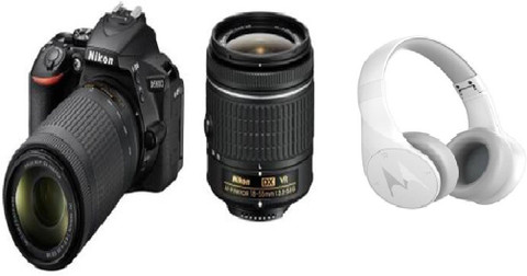 NIKON D5600 DSLR Camera Body with Dual Lens: AF-P DX Nikkor 18