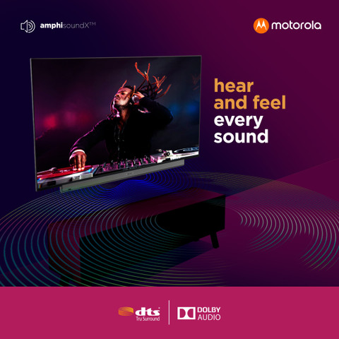 テレビ 50インチ MOTOROLA ZX 127 cm (50 inch) Ultra HD (4K) LED Smart Android TV