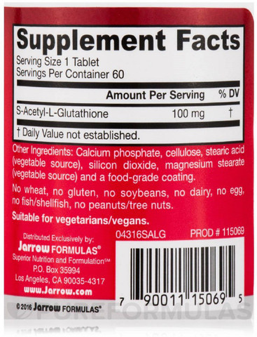 is glutathione skin whitening Jarrow Formulas S-Acetyl L-Glutathione, 100 mg, 60 Tablets Price in India