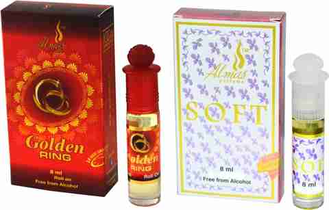 Almas GOLDEN RING and SOFT Edition Floral Attar Price in India - Buy ...