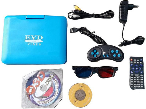 VK MART 7.8 Inch Portable DVD VCD CD Player MP3 MP4 7.8 inch DVD