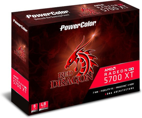 PowerColor Red Dragon Radeon™ RX 5700 XT 8GBD6-3DHR/OC GDDR6 8 GB