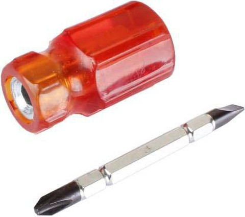 Zippco 2 in 1 Stubby Screwdriver with Reversible Hexagon Shaft and