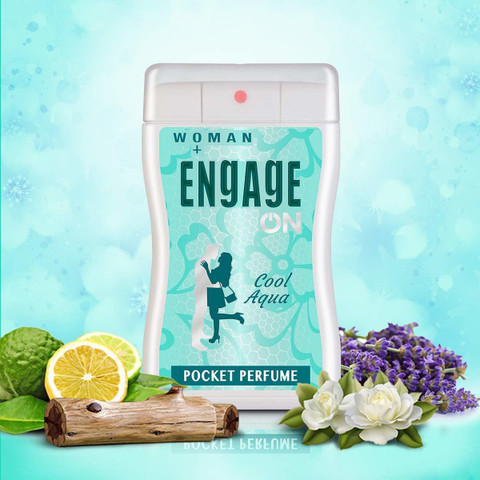 Engage Damen-Taschenparfüm Set – 3 X 18 Ml Duft (Floral Fresh, Sweet Blossom, Cool Aqua)