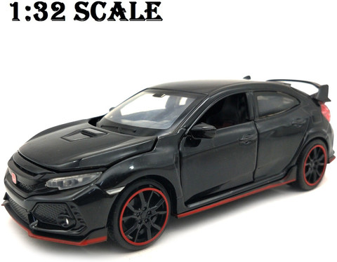 Mini Auto Black 1:32 Scale Diecast Metal Honda Civic Type R Model