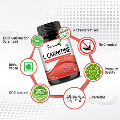 Farmity L-Carnitine Supplement Capsule for Weight Loss (Pack of 1) Price in  India