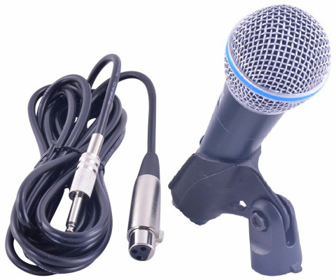 Divinext Karaoke Mic with 3.5MM Connector and XLR Cable BT58A