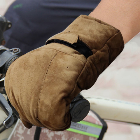 NIKROKZ SOFT/SUEDE LEATHER GLOVE BROWN-12 Riding Gloves - Buy