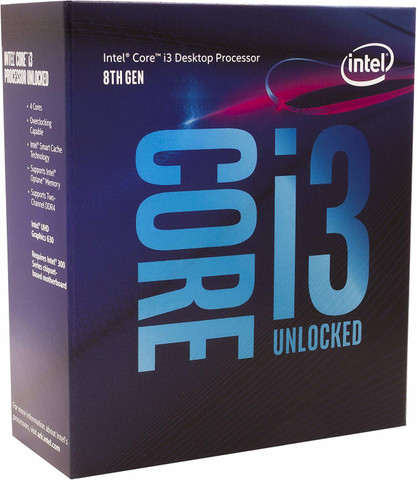 Intel Core i3-8350K CPU 本体 Intel Core i3-8350K 4 GHz LGA 1151 Socket 4 Cores Desktop, Laptop