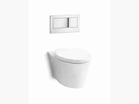 KOHLER K-75708IN-0 Wall Hung Toilet with Quiet Close seat Cover in ...