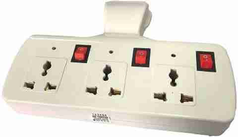 panoramic spot Multi-plug with Switch Indicator Three Pin Plug 3 Socket ...