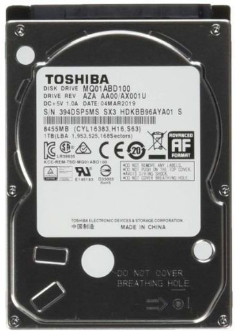 TOSHIBA Mq 1 TB Laptop Black SATA Internal Hard Disk Drive (HDD