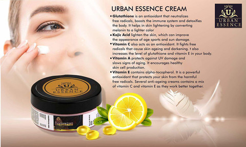 Urban Essence Glutathione Cream For Skin Whitening, Reduces Dark Spots And  Skin Ageing, With Vitamin A,C & E And Kojic Acid Price in India