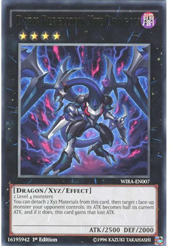 Yu-Gi-Oh! Dark Rebellion Xyz Dragon - WIRA-EN007 - Rare- 1st