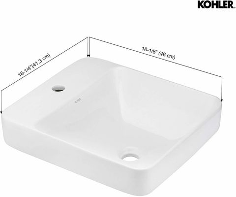 75374in KOHLER K-75374IN-1-0 Forefront Vessel Bathroom Basin Sink with Single ...