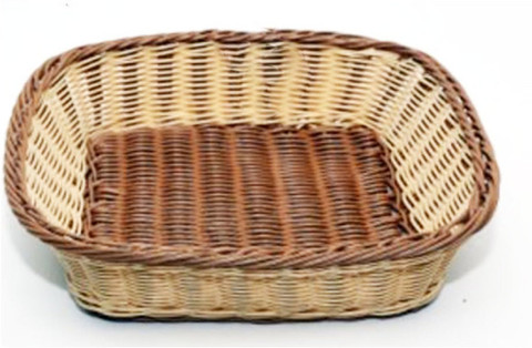 Kitchen Gallery Polyrattan Double Colour Square Busket 22X22X7